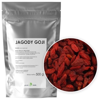 JAGODY GOJI naturalnie suszone 0,5 kg