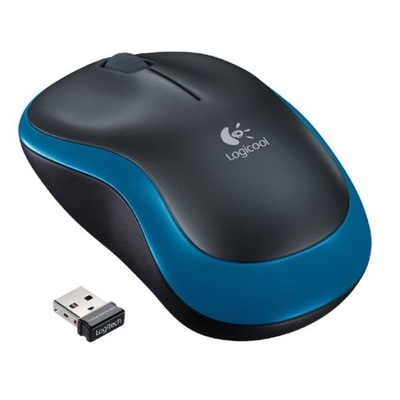 Logitech Mysz M185, 1000DPI, 2.4 [GHz], optyczna, 2kl., 1 scroll, bezprzewo