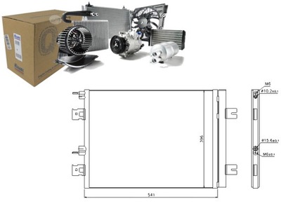 КОНДЕНСАТОР РАДИАТОР КОНДИЦИОНЕРА NISSENS 820074125