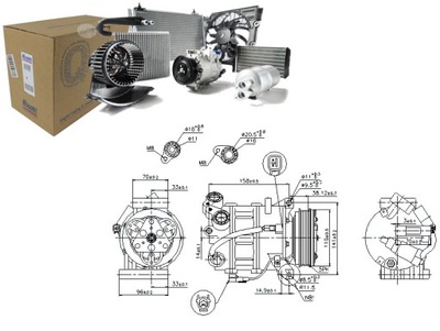 COMPRESOR DE ACONDICIONADOR VOLVO S80 II V70 3 XC60 X  