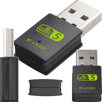 AC600 KARTA SIECIOWA WiFi Z BLUETOOTH 4.2 ADAPTER 600mbps USB 5GHz