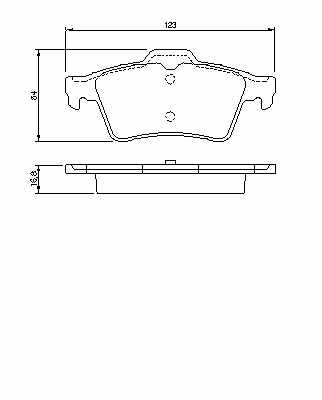 PADS HAMULC. OPEL VECTRA C 02- REAR  