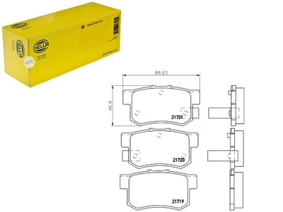 КОМПЛЕКТ - КОМПЛЕКТ КОЛОДОК ШАЛЬМІВНИХ HELLA 06430S2