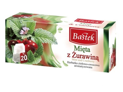 Herbata Bastek ekspresowa MIĘTA Z ŻURAWINĄ 20 tor.