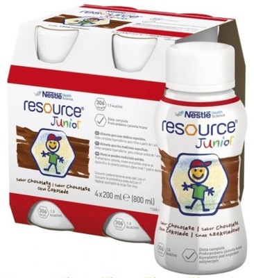 Resource Junior smak czekoladowy 4 x 200 ml