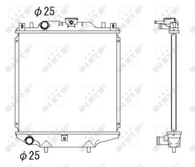 РАДИАТОР ВОДЫ EASY FIT NRF 507643