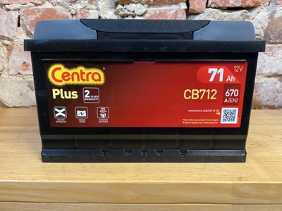 АККУМУЛЯТОР CENTRA CB712 12V 71AH 670A