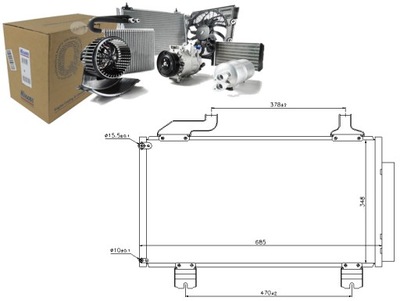 CONDENSADOR DE ACONDICIONADOR HONDA ACCORD VIII 2.0/2.4 0  