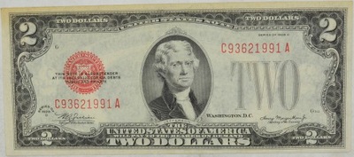 12.fu.USA, 2 Dolary 1928 D, US NOTE, St.2