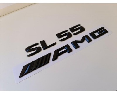 PARTE TRASERA PROTECCIÓN DE MALETERO SL55 AMG EN COLOR CZARNYM, BLYSZCZACYM I CON PLASKIM NUMEREM  