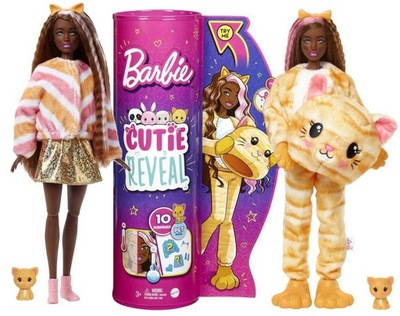 BARBIE CUTIE REVEAL LALKA W PRZEBRANIU KOTKA