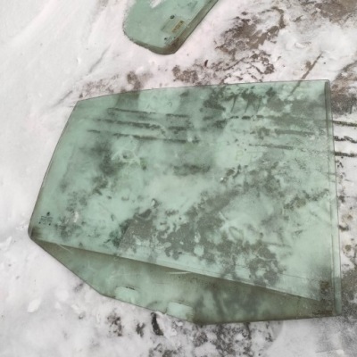 Стекло дверь правый задняя большая skoda octavia 1 hb фото №1