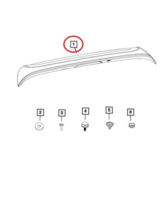 Chrysler pacifica спойлер спойлер козирок кришки фото №1