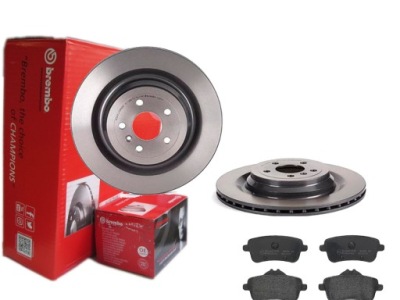 Гальмівні диски гальмівні колодки brembo задня mercedes gl w166 x166 фото №1