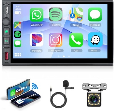 Radio samochodowe Apple Carplay 2 DIN/ Android Mirror Link 7 cali X914