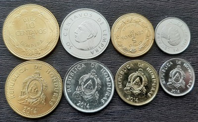 HONDURAS zestaw 4 monet