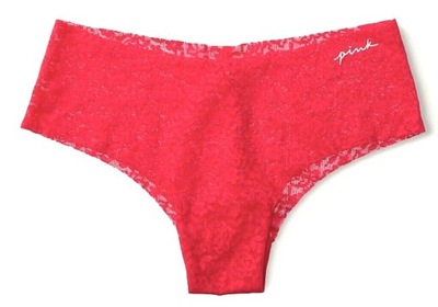 Victoria's Secret L PINK KORONKOWE majtki figi