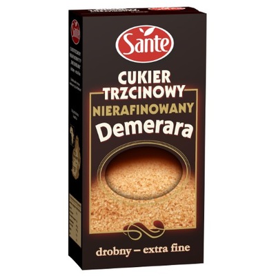 CUKIER TRZCINOWY DEMERARA DROBNY SANTE 500G