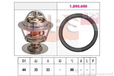 EPS 1-880-685 TERMOSTATO CITROEN 88C 2,7HDI  