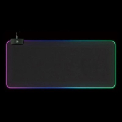 RGB podświetlana podkładka pod mysz do gier 7 trybów oświetlenia LED regulo