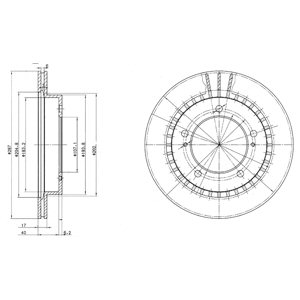 DISCS BRAKE DELPHI BG3158  