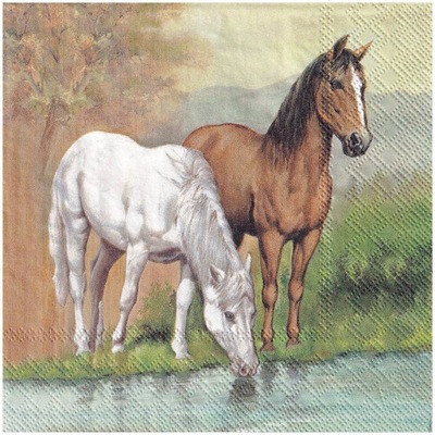 Serwetka do Decoupage 33x33cm Horses konie