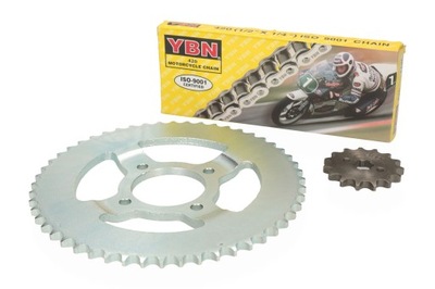 ZĘBATKA PRZÓD TYŁ ŁAŃCUCH YBN ROMET ZETKA 50