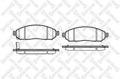 ZAPATAS DE FRENADO NISSAN PATHFINDER 3 05-10 PARTE DELANTERA  