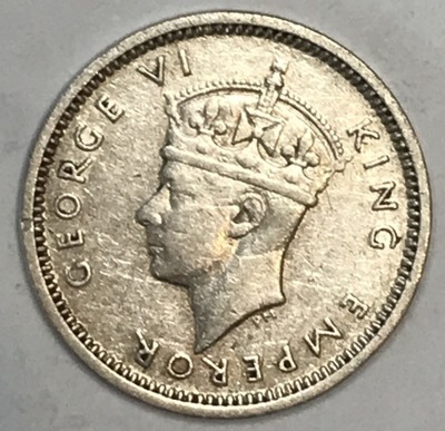 Rodezja Południowa Jerzy VI 3 pence srebro 1940 *430