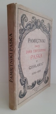 PASEK - PAMIĘTNIKI Wydanie 1915