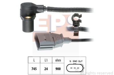 Датчик вала коленчатого eps 1.953.267 фото №1