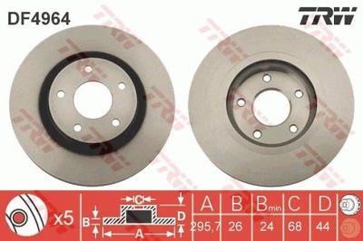 ДИСК HAM. NISSAN QASHQAI 07-PRZOD DF4964