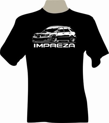 KOSZULKA T-shirt z nadrukiem Subaru IMPREZA