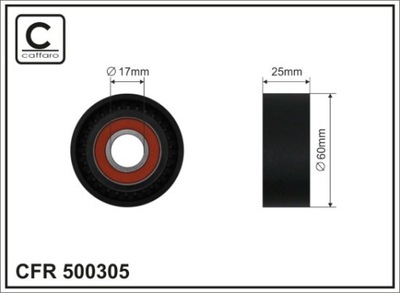 CAFFARO 500305 ROLLO NAPINACZA, CORREA DE CUÑA MULTICOSTAL  