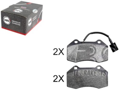 Тормозные колодки тормозные fiat 500 10- 1.4 abarth перед a.b фото №1