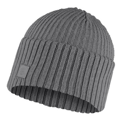 Buff czapka z dzianiny ciepła zimowa Knitted Rutger Melange szara