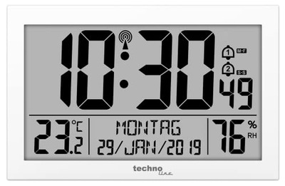 Technoline WS 8016 nowoczesny, cyfrowy zegar ścienny