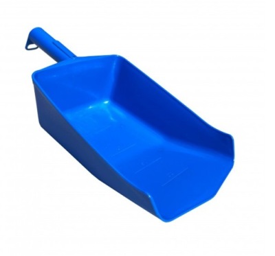 Szufelka do paszy Premium niebieska 2 l