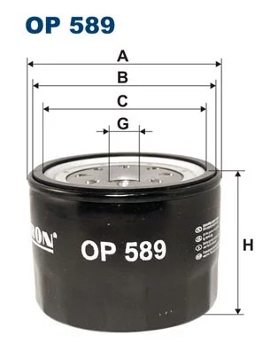 OP589 ФІЛЬТР МАСЛА