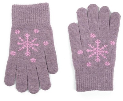 Zimowe rękawiczki dziecięce Snow star świąteczny motyw rk23367-3