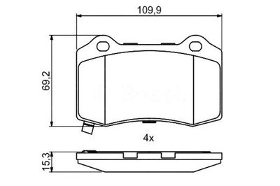 КОЛОДКИ ТОРМОЗНЫЕ BOSCH 05174327AC 5174327AC