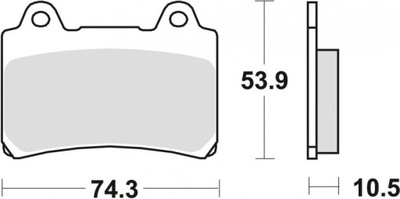 КОЛОДКИ HAMUL YAMAHA FJ 1200 88-97, XVZ 1300 86-01, XV 1600 99-04, PRZÓD/TYŁ