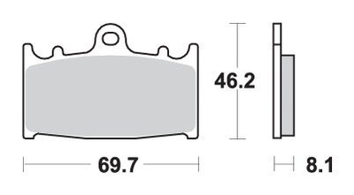 SBS ZAPATAS DE FRENADO KH158 RSI SINTER  