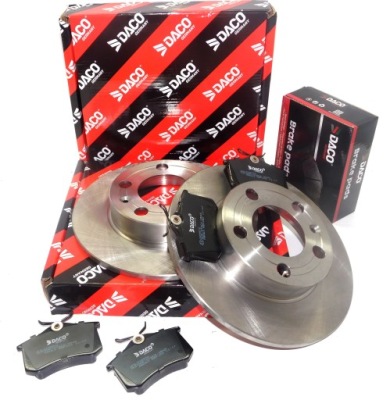 Тормозные диски + тормозные колодки задняя vw golf 4 toledo leon octavia фото №1