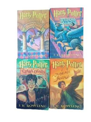 Harry Potter wydanie 1 zestaw 5 książek stan DB