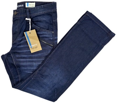 Spodnie męskie jeans DNM 1982 pas 91 r. 34/32 NOWE