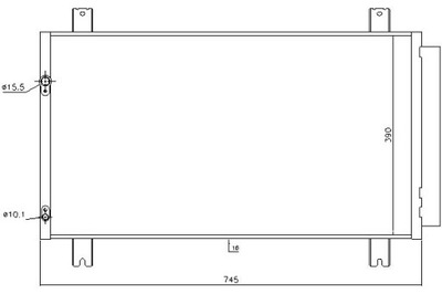 Nissens 940401 конденсатор, кондиціонер фото №1