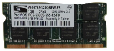 Pamięć RAM DDR2 1GB ProMOS PC2-5300S 667MHz