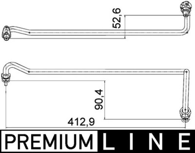 MAHLE AHX 4 000P CABLE OIL ELASTIC  