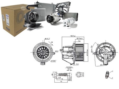 VENTILADOR SOPLADORES DS DS 3 CITROEN C3 II C4 CACTUS DS3 1.0-1.6D  